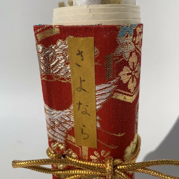 Wooden Geisha Girl With Scroll Handcrafted Japan - Picture 6 of 8